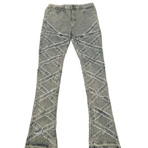 Waimea Men’s Criss Cross Sewn Rock n Roll‎ Stacked Fit Jeans 36/34